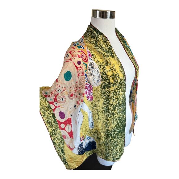 Gustav Klimt Abandoned Hope II Long Silk Scarf Wrap Art To Wear - Picture 4 of 4